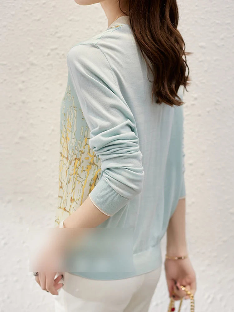 New Casual Soft Knit bottoming shirts Sweater cardigans sweater Tees Basic shirts knitted Tops