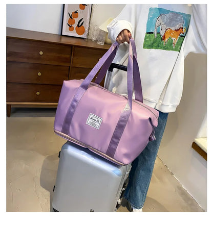 UNIXINU Carry On Travel Duffle Bag Nylon Waterproof Sports Gym Tote Bags for Women Large Capacity Storage Luggage Handbag