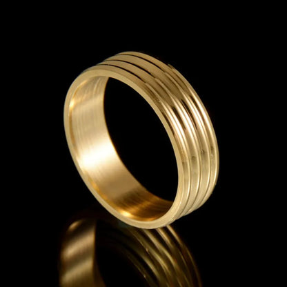 10MM Wide Trendy Stainless Steel Ring For Woman And Man JR2037GL