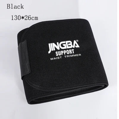 JASONTUTU Neoprene Sport Waist Belt Support Body Shaper Waist Trainer Loss Fitness Sweat Belt Slimming Strap Waist Trimmer Black 130CMX26CM