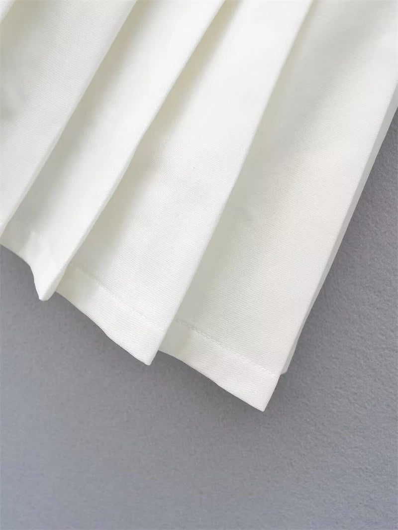 Women's Y2k A-line Pleated Skirt Vintage Plaid Mini Skirt Harajuku Korean Elegant Preppy Style Bow Skirts 2000s Clothes Summer