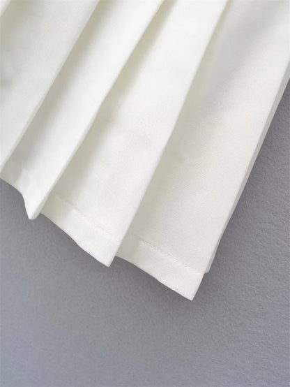 Women's Y2k A-line Pleated Skirt Vintage Plaid Mini Skirt Harajuku Korean Elegant Preppy Style Bow Skirts 2000s Clothes Summer