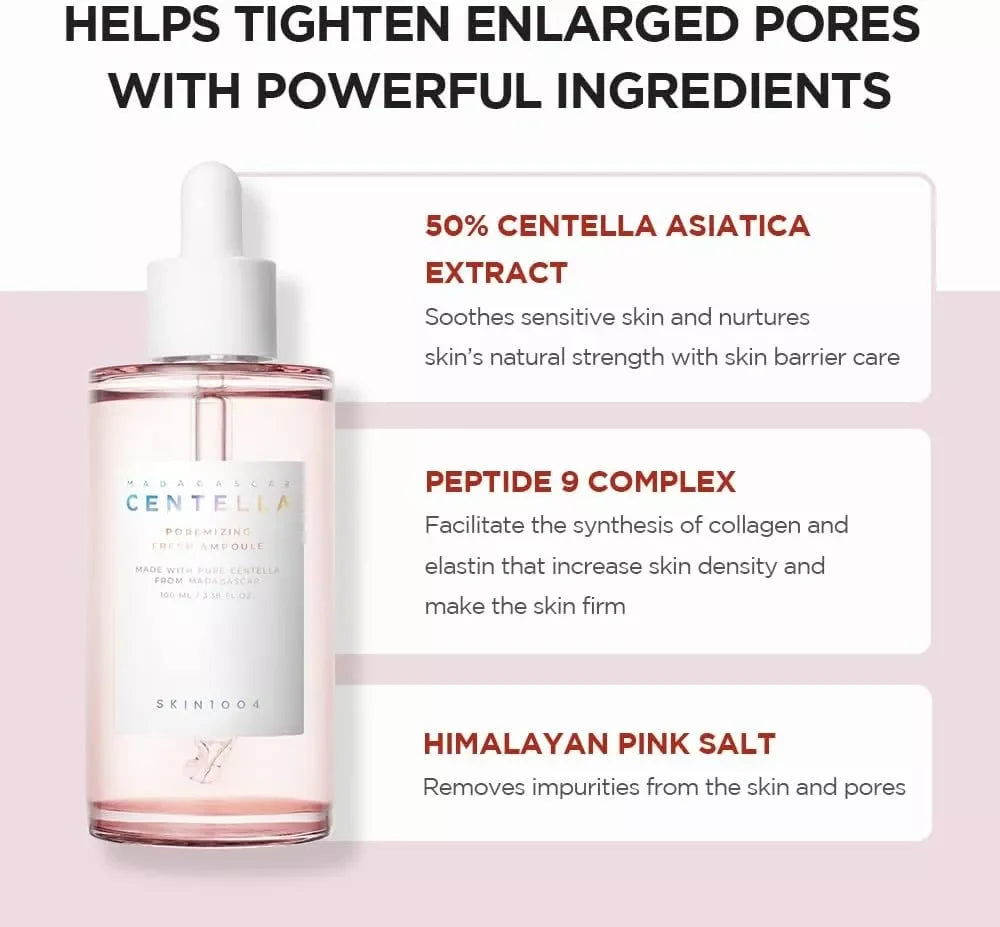 Skin1004 Centella Asiatica Skin Care Korean Set Moisturizing Toner Essence Sunscreen Cleanser Makeup Remover Oil Essence