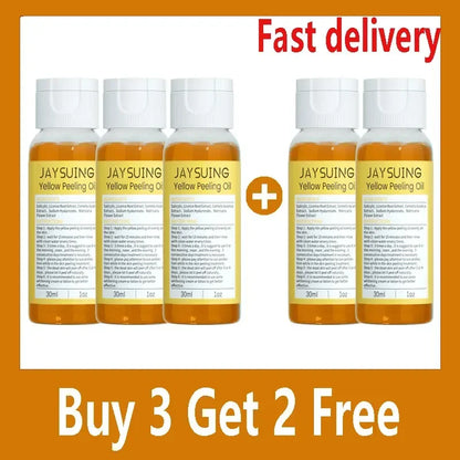 Yellow Peeling Oil Body Cleansing Exfoliation For Tender Glowing Skin Finger Joint Whitening Moisturizing Care Beauty Products 5 pcs