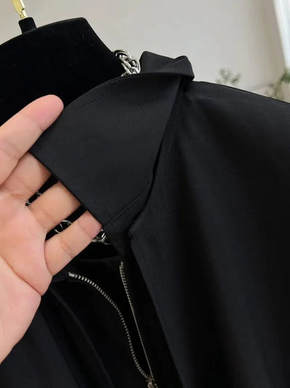 Korean Fashion Cloak Casual Capes Jacket Women's 2024 Autumn Winter Jacket Top Fall Outfits Y2k Streetwear New in Outerwear Goth