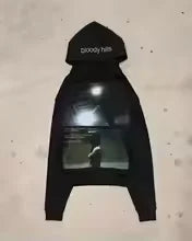 Y2k Streetwear Gothic Cartoon Letter Oversized Hoodie Men's Fashion Harajuku Loose and Versatile Long Sleeve Hoodie 1