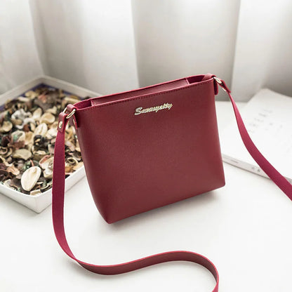 Fashion Solid Color Shoulder Bag Women Crossbody Bags Women PU Leather Woven Bag Mobile Phone Purse Mini Handbags hand bag