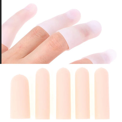 10 Pcs Silicone Finger Cot Gel Finger Protector Fingers Brace Support Gloves For Feneral toe / finger protection