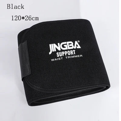 JASONTUTU Neoprene Sport Waist Belt Support Body Shaper Waist Trainer Loss Fitness Sweat Belt Slimming Strap Waist Trimmer Black 120CMX26CM
