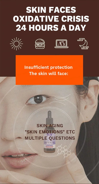 No wrinkles, 20 years younger