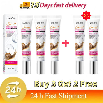 Remove Eyes Bags Eye CreamSnail Collagen Anti Dark Circles Anti-wrinkleMoisturizing Firming Beauty Eyes SkinCare Products buy 3 get 2 free
