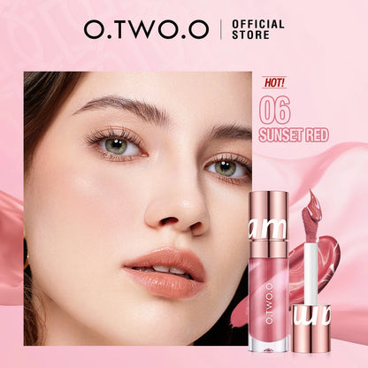 O.TWO.O Liquid Blush Face Blusher Moisturizing Long Lasting Natural Silky Weightless Matte High Pigment Matte Blush Face Makeup 06 Sunset Red CHINA