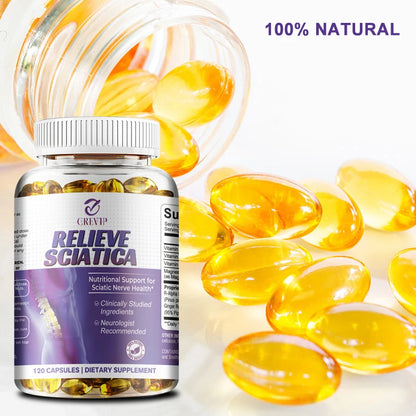 Sciatic Nerve Relief Capsules - Alpha Lipoic Acid Vitamin - Relieve Sciatica and Support Nervous System and Joint Health