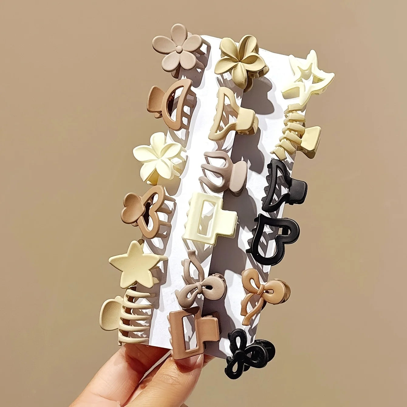 5/10/20/30pcs Beige Mixed Pack Small Clips, Cute Girl Accessories - Perfect for Daily Use, Special Occasions, or Travel Gifts Badiee Stylez