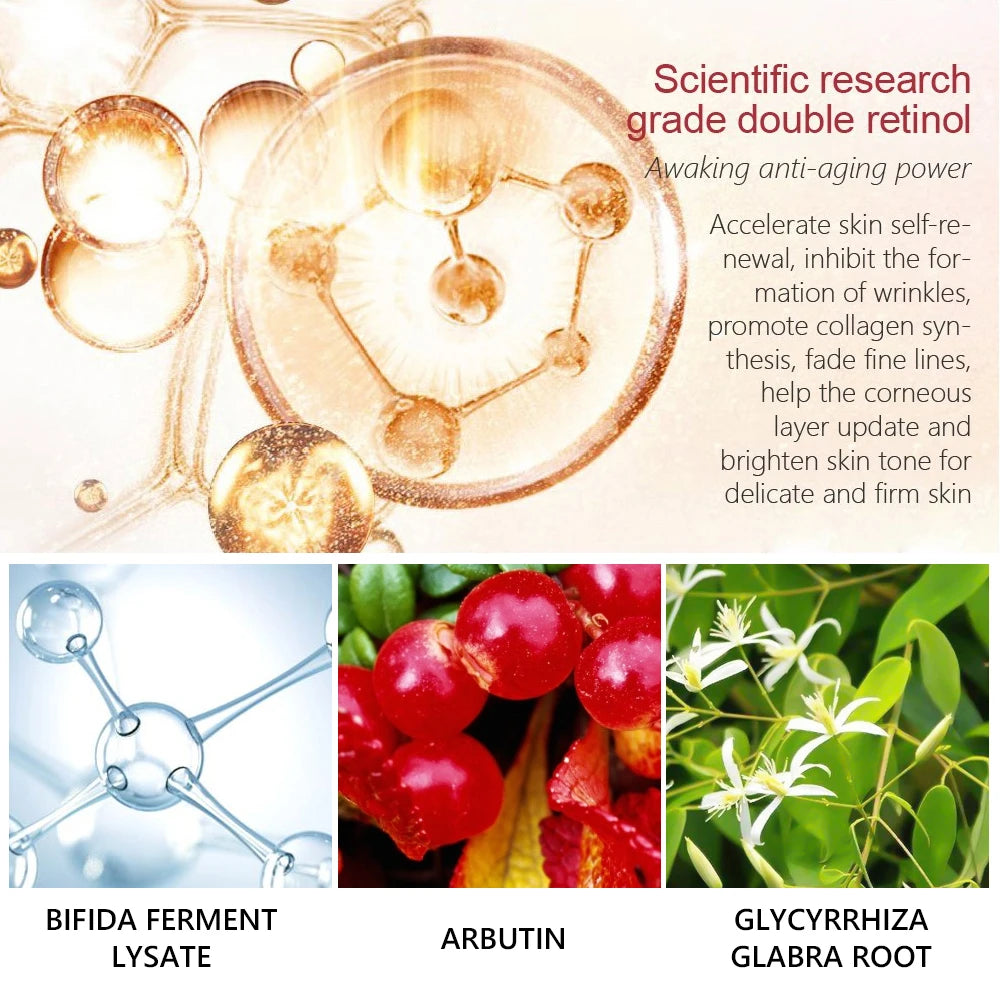 Anti Wrinkle Retinol Eye Serum Dark Circle Eye Bags Remover Whitening Brightening Skin Moisturizer Lightening Cream Eye Care