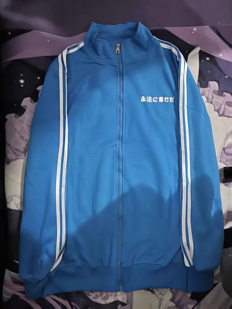 Black Cute Sweatshirts Coat Women's Clothing Stand Neck Zipper Jackets Y2k Tops Fashion Casual Hoodies Ropa Mujer Chic 986 Blue