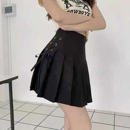 Fashion Clothes Women's College Style Short Skirt Versatile Chic Pleated Skirt High Waist Female Student Small Fresh Mini Skirt Badiee Stylez