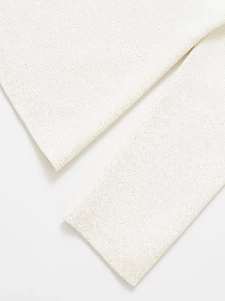 TRZA Women Fashion With Gold Button Knit Cardigan Sweater V Neck Long Sleeve Female Outerwear Chic Tops