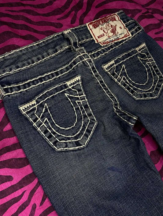 Buddha Statue Pocket Embroidery Low Waist Jeans Hip-hop Punk Street Fashion Washed Casual Jeans Women's Clothing 1