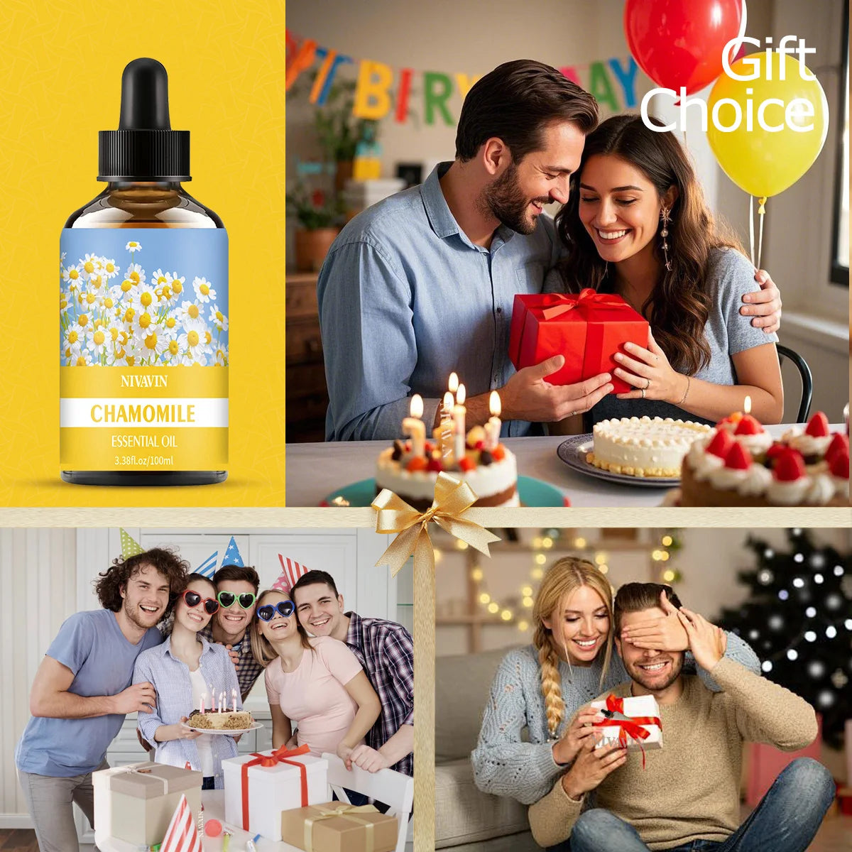 30ml/60ml/100ml chamomile essential oil is suitable for facial hydration, moisturizing, hair care, skin care, and perfume making - Badiee Stylez