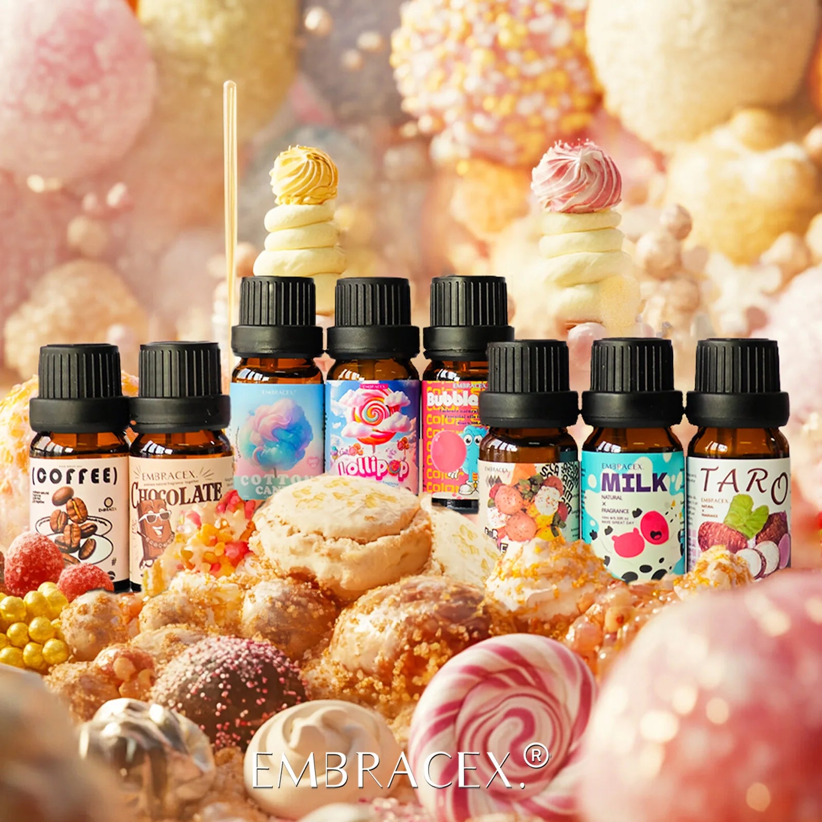 12models Gourmet Essential Oils Vanilla Coconut Coffee Cookies For Diffusers、Candles Making  Car Aromatherapy  Gifts For Women - Badiee Stylez