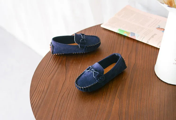Children Loafers Shoes Boys Flat Sneakers Baby Kids Casual Shoes Toddler Girls Breathable Slip-on Shoes Soft Bottom Solid Color Badiee Stylez