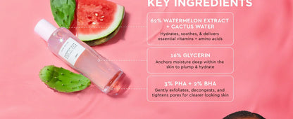 Glow Recipe PHA + BHA Face Toner - Korean Skin Care Pore Minimizer & Gentle Facial Exfoliator for Tightening, Hydrating 150ml