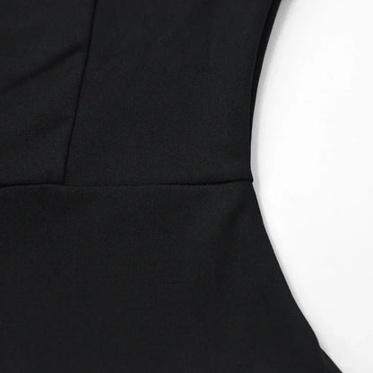 ALTGOTH Emo fashion sexy Mini Dress Women Streetwear Maxi Casual Elegant Party Basic Dresses 2024 New Alt Solid Casual Clubwear