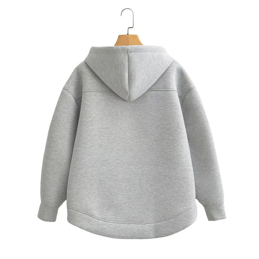 MUJER Zip up Hoodies Women Autumn Hooded Sweatshirt Woman Long Sleeve Oversized Women's Sweatshirts Zip Hoodie Women Jackets