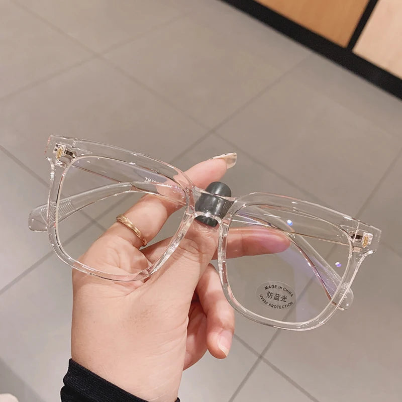 Transparent Computer Glasses Frame Women Men Anti Blue Light Round Glasses Blackout Glasses Optical Glasses Lenses Badiee Stylez
