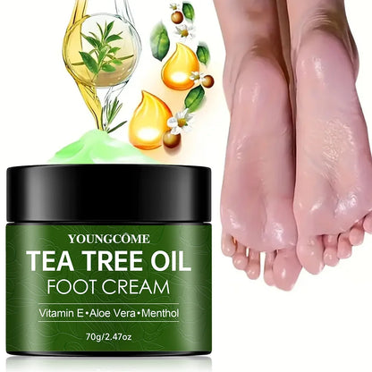 Tea Tree Foot Cream Heel Cracking Repair Products Exfoliation Dead Skin Removal Softening Moisturize Smooth Skin Care new