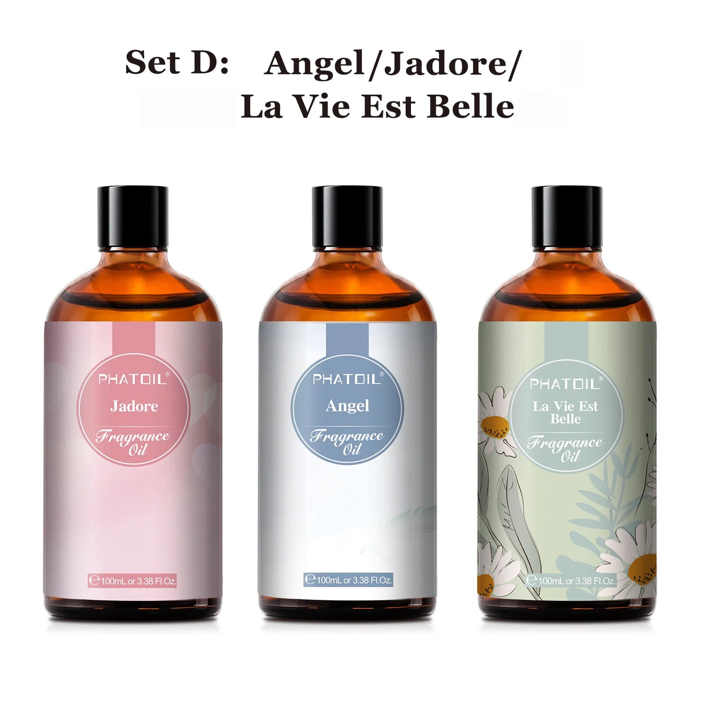 PHATOIL 100ml Fragrance Oil Coconut & Vanilla Bubble Gum Sea Breeze White Musk Aroma Fragrance Oils For Candles Soap Making - Badiee Stylez