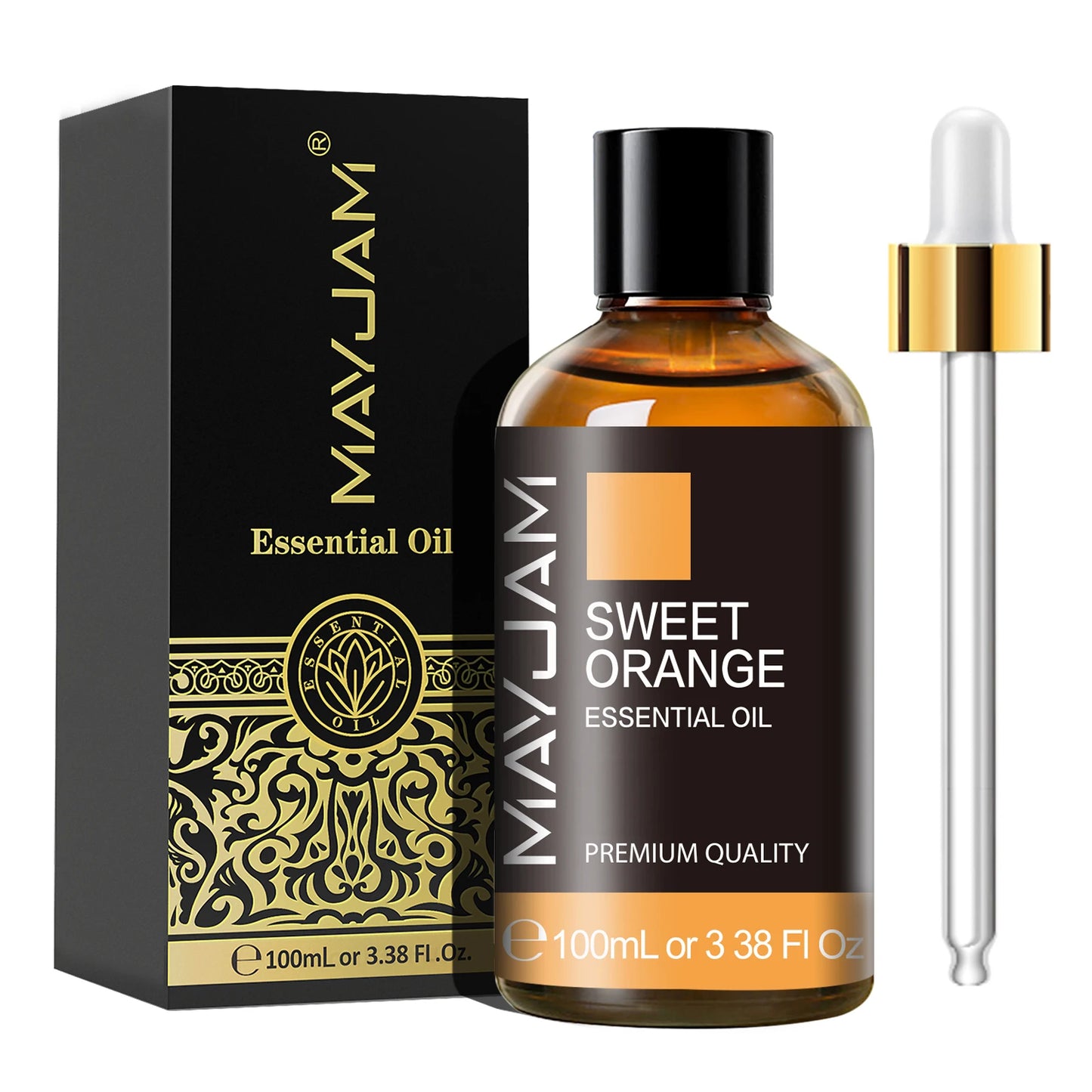 MAYJAM 1PCS 100ML Essential Oil with Dropper Sandalwood Lavender Eucalyptus Vanilla Aroma Oil For Humidifier Scent Candle Burner - Badiee Stylez