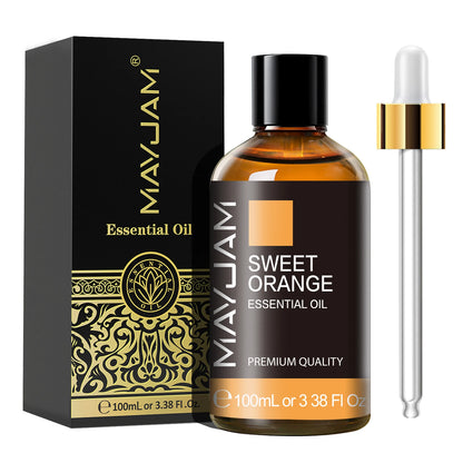 MAYJAM 1PCS 100ML Essential Oil with Dropper Sandalwood Lavender Eucalyptus Vanilla Aroma Oil For Humidifier Scent Candle Burner - Badiee Stylez