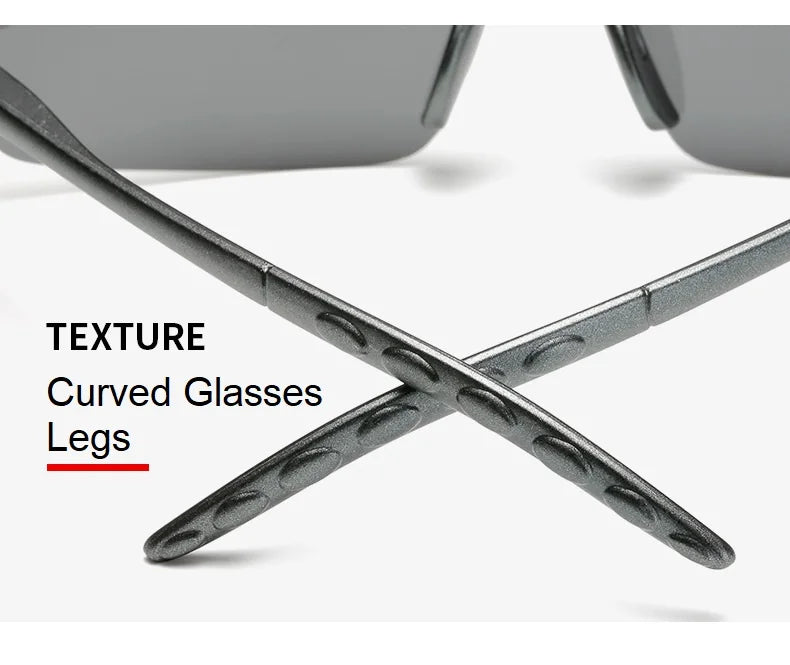 1/2PCS Night Vision Glasses Men Anti-Glare Driving Goggle Half Frame Polarized Sunglasses for Driver UV400 Day and Night Glasses Badiee Stylez