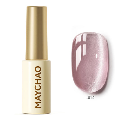 MAYCHAO 5ML Gel Nail Polish 9D Laser Diamond Glitter Cat Eye Gel Semi-Permanent Soak Off UV LED Gel Nail Manicure Tools Nail Art L812