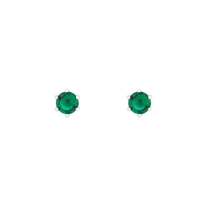 1PCS Green Crystal Zircon Earrings For Men Retro Hip Hop Jewelry Women Earrings Trendy Accessories Gift Dropshipping