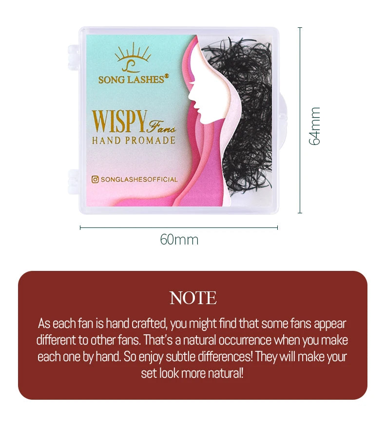 SONG LASHES High quality Professional Premade Lashes 5D 9D Wispy Lashes eyelashes extensions