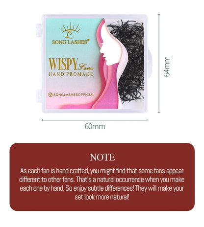 SONG LASHES High quality Professional Premade Lashes 5D 9D Wispy Lashes eyelashes extensions