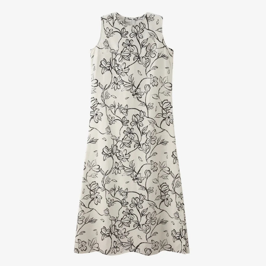 AS 2025 spring summer linen shirt + dress collection high quality print linen and knitting cardigan woman outfit linen beige dress