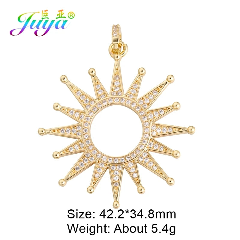 Juya Handmade Luxury Rainbow Zirconia 18K Gold Plated Decoration Snake Charms For DIY Fashion Talisman Jewelry Making Supplies Gold 6 CHINA