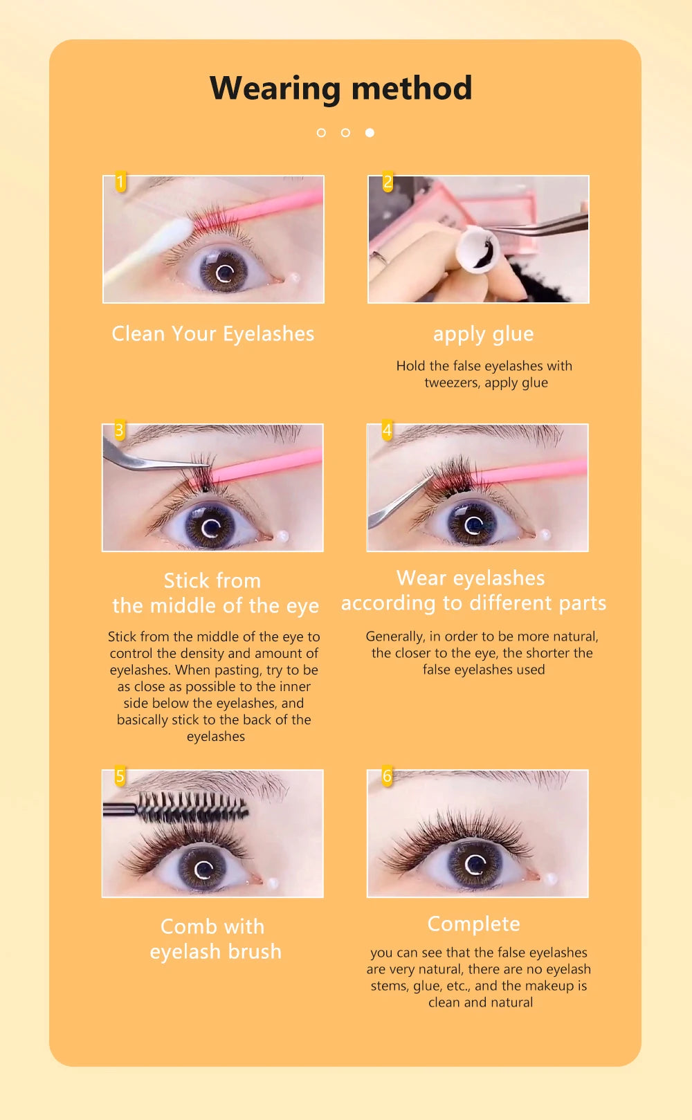 1 box 60 clusters 10/20D extension eyelashes, individual eyelashes, Natural Thick False Eyelashes, , Individual Eyelash Bunche