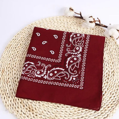 New Fashion Hip Hop Bandana Square Scarf Black Red Headband Printed for Boys/Girls Hair Accessories Hair Scarf Badiee Stylez