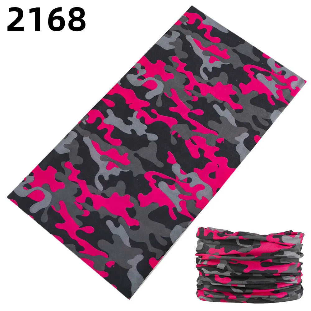 2101Unisex Climbing Hiking Scarf Sport Headwear Bandanas Motorcycle Turban Hand Band Magic Scarves Outdoor Cycling Headband Mask 2168