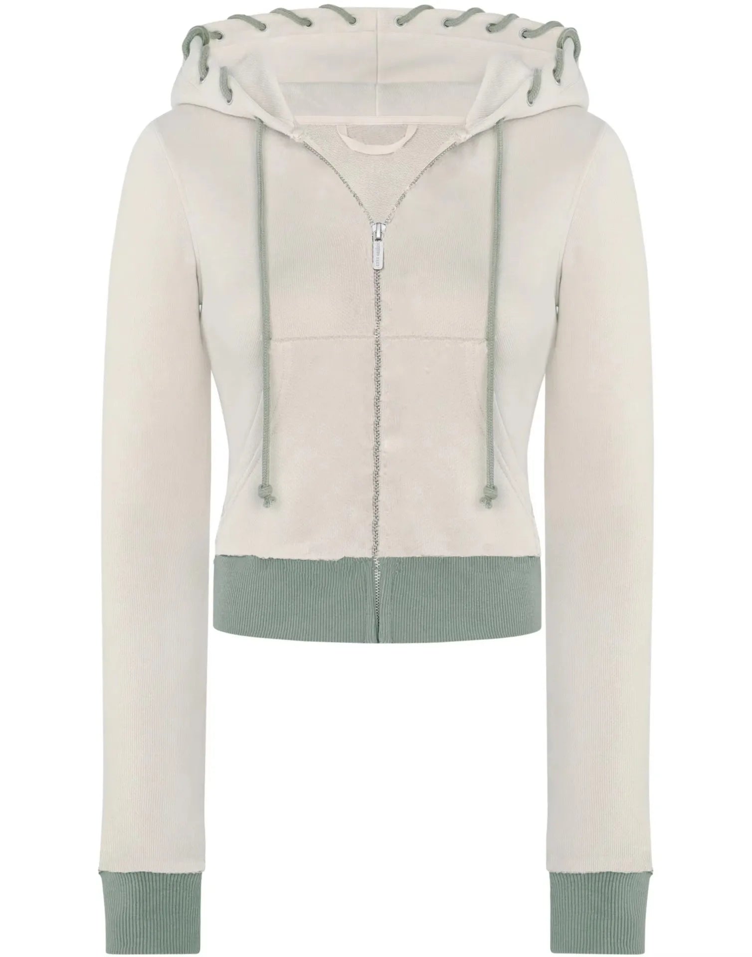 Patchwork 2 Piece Set Tracksuit Women Zip Wide Waist Crop Hooded Pocket Jacket + Sporty Pants Matching Casual Basic Suit