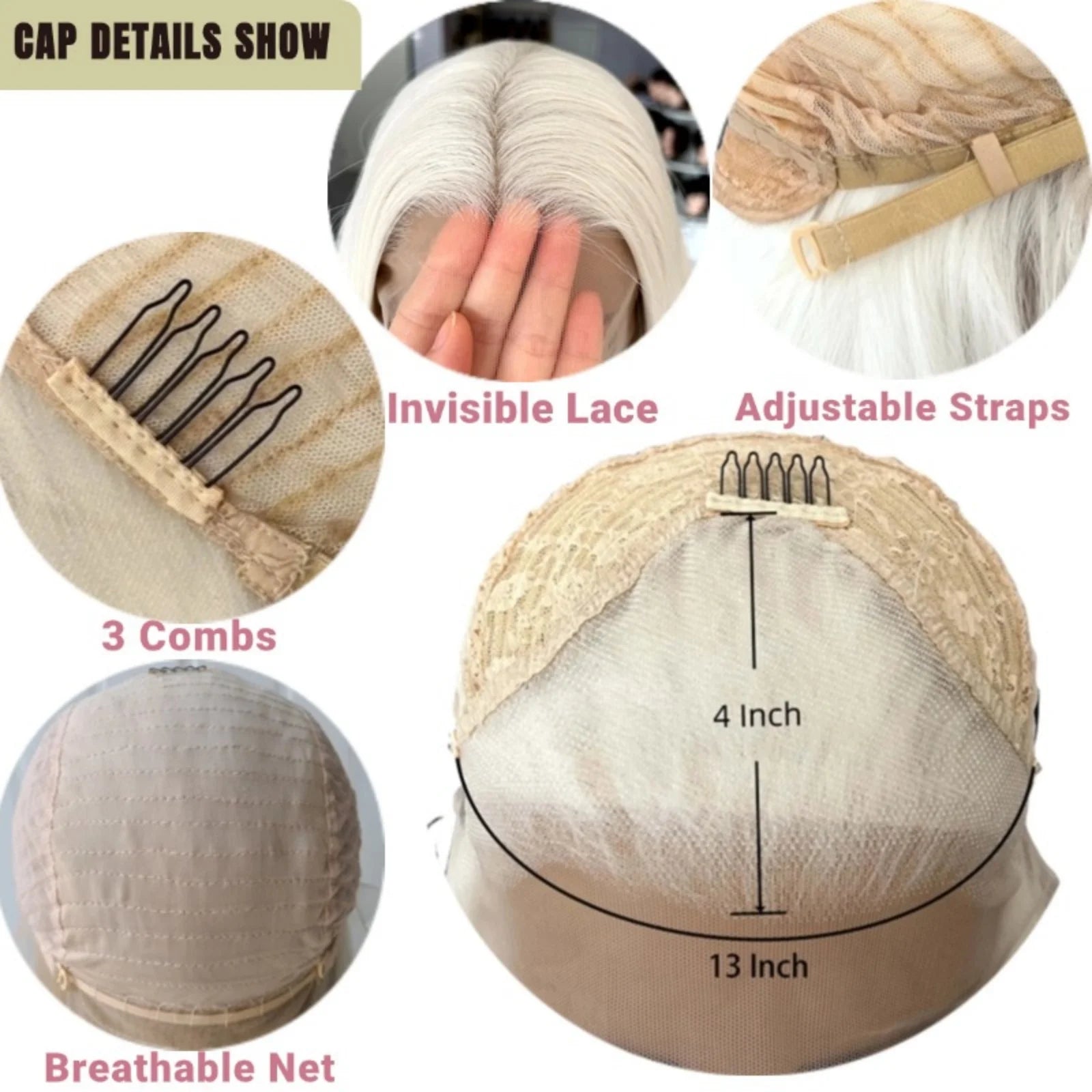 Platinum Blonde Long Wavy Synthetic Wig Free Part Loose Wave Natural Curly 13X4 Lace Front Wigs for Women Daily Party Cosplay Badiee Stylez