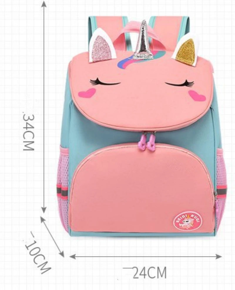 Personalized Name Kindergarten Schoolbag for Boys and Girls Cute Cartoon Backpack Dinosaur Embroidery Children's Bag