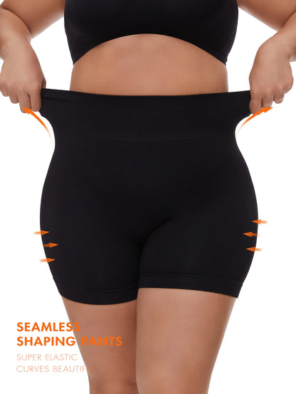 Plus size women's Seamless Shapeing shorts High waist-lift Shapeing Panties Safety leggings Yoga pants