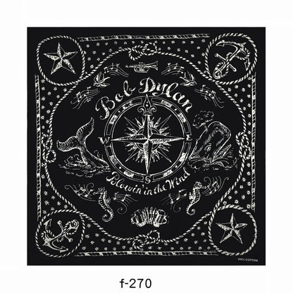 Popular Hip Hop Navy Blue Cashew Flower Bandana Men Women Outdoor Headbands Hair Band Wrist Wrap Amoeba Scarves Hair Accessories f-270