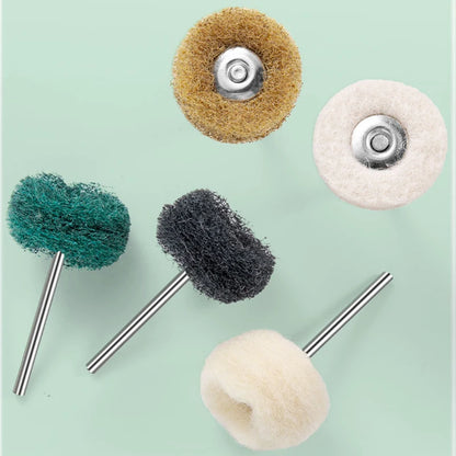 Nail Drill Bit Cleaning Brush Manicure Grinding Head Dual Brush Electric Drills Copper Wire Drill Brush Cleaner Nail Art Tools